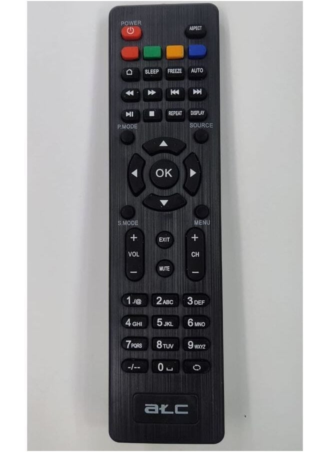 ATC Remote Compatible With Solid Set Top Box Remote Controller Black 