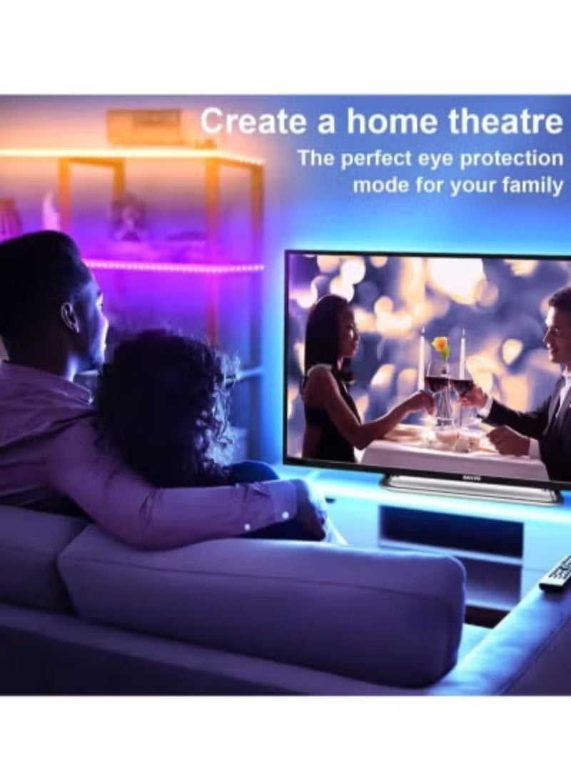 سلسلة أضواء LED RGB بطول 5 أمتار لإضاءة شجرة الكريسماس وإضاءة رأس السنة الجديدة - Image 4