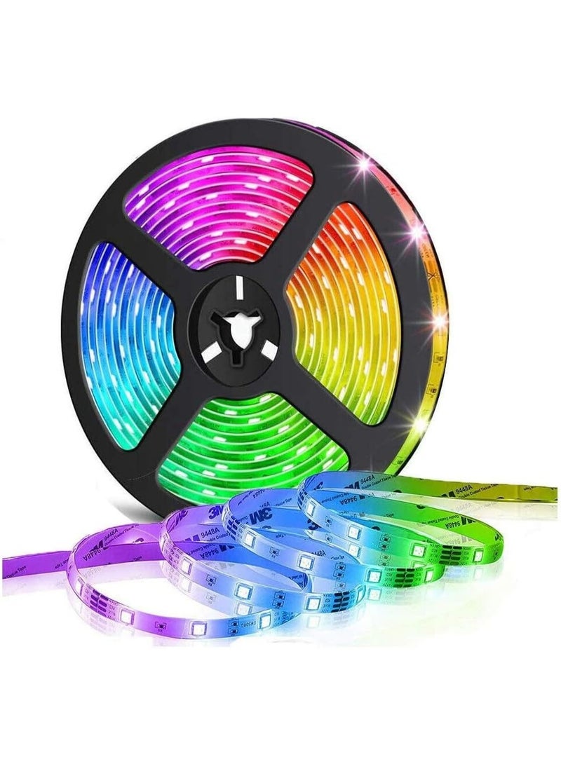 سلسلة أضواء LED RGB بطول 5 أمتار لإضاءة شجرة الكريسماس وإضاءة رأس السنة الجديدة - Image 1