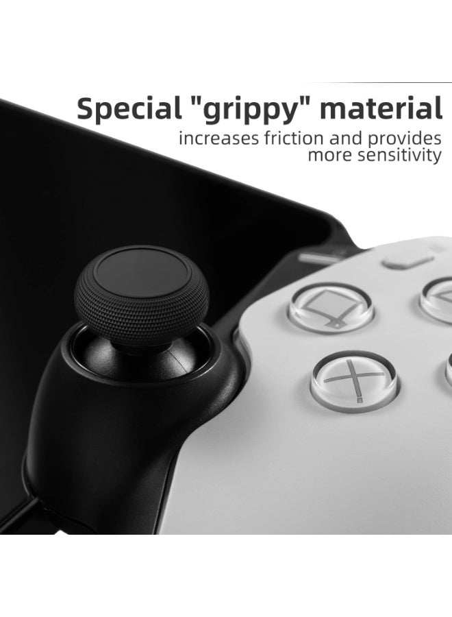 Peachjoy 6pcs Thumb Grips, Black Joystick Caps for Playstation Portal, PS5 Analog Stick Covers - Image 3