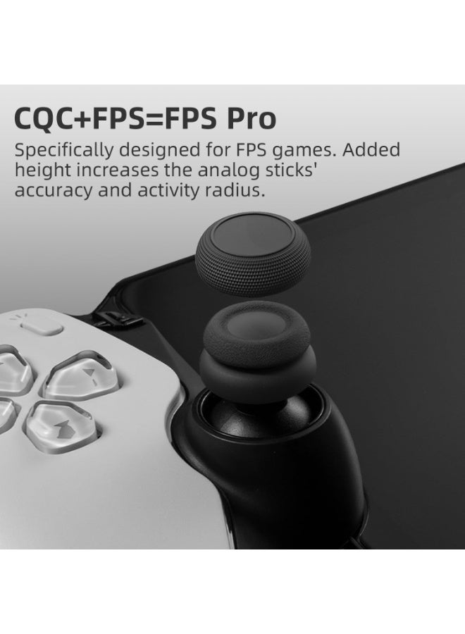 Peachjoy 6pcs Thumb Grips, Black Joystick Caps for Playstation Portal, PS5 Analog Stick Covers - Image 4