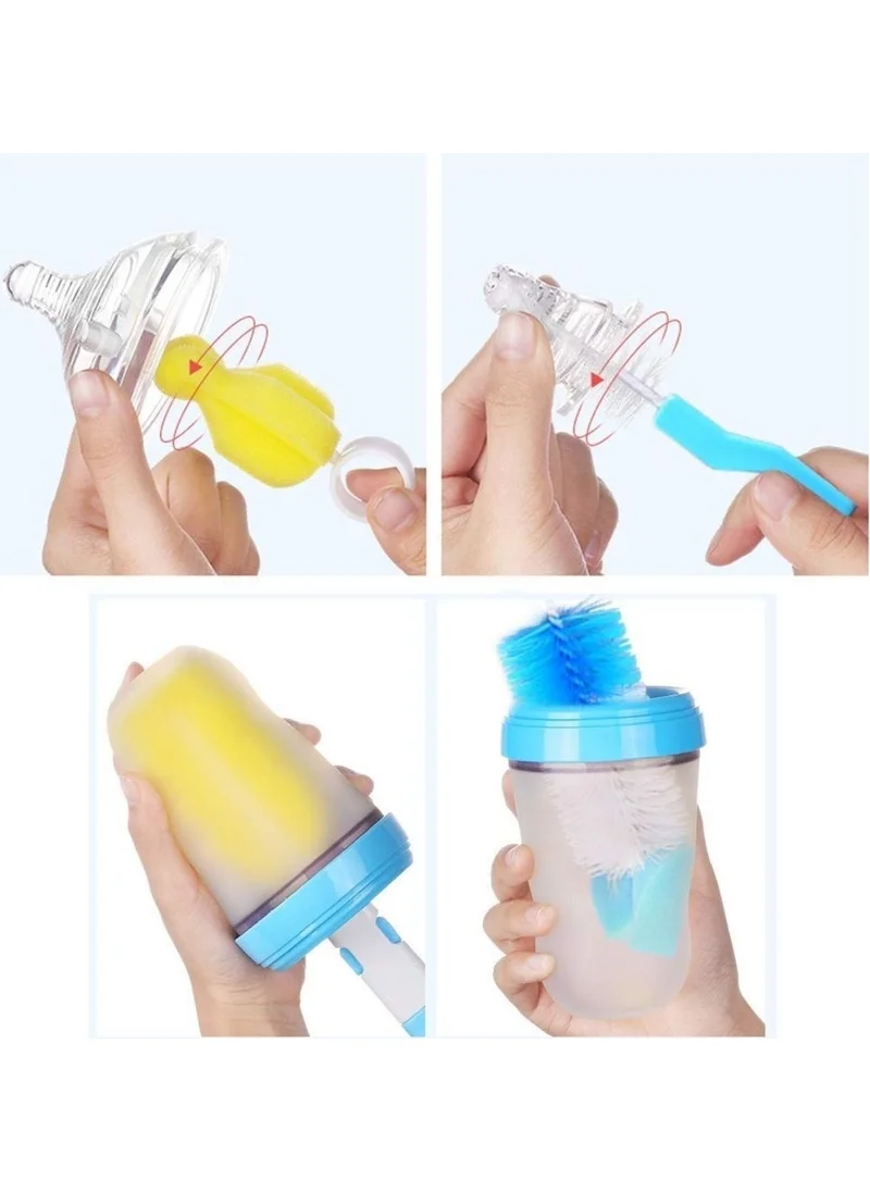 5 دي ام 7 Piece Baby Bottle - Jar -Jug Cleaning Brush Set