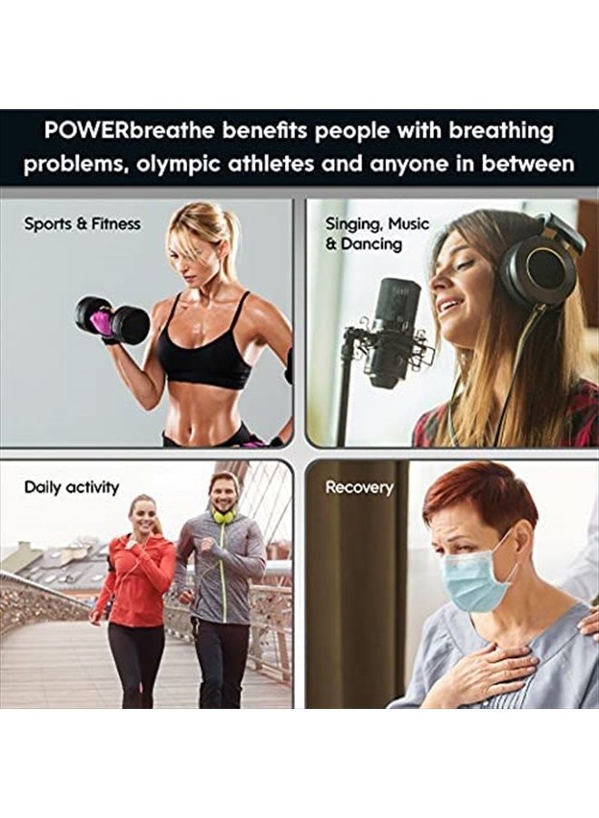 POWERbreathe مدرب عضلات التنفس بمقاومة متوسطة زائد - Image 2