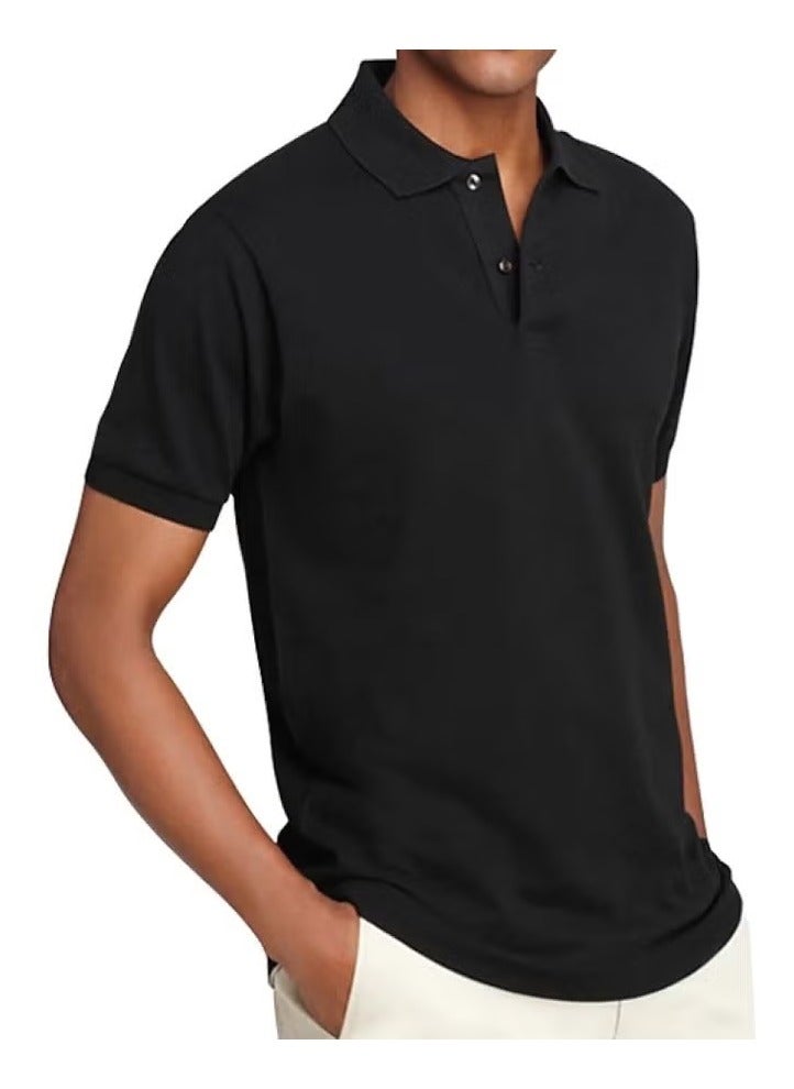 SANTHOME dryncool polo t shirt black