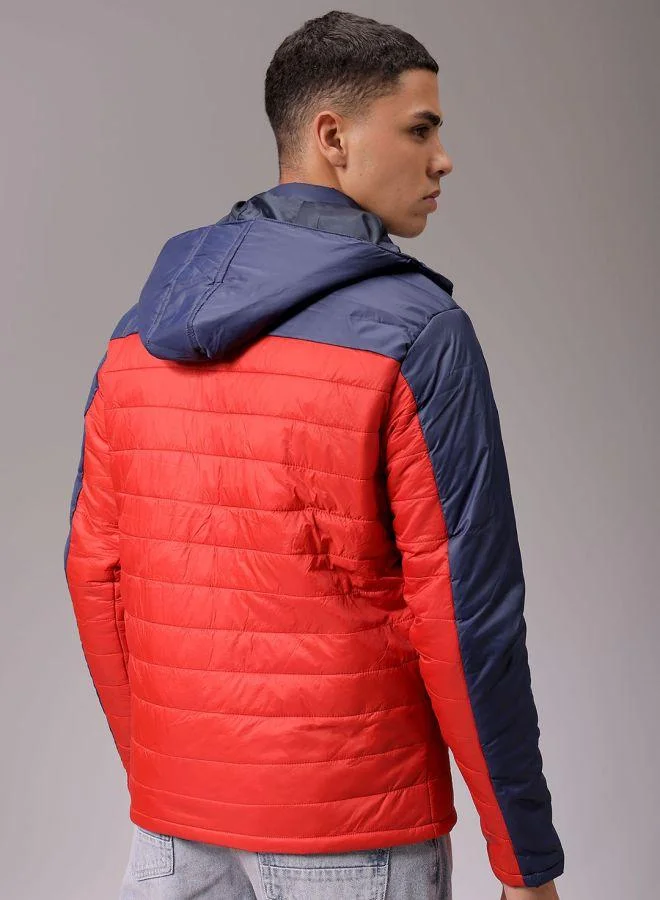 The Indian Garage Co Men Slim Fit Mix & Match Puffer Jackets