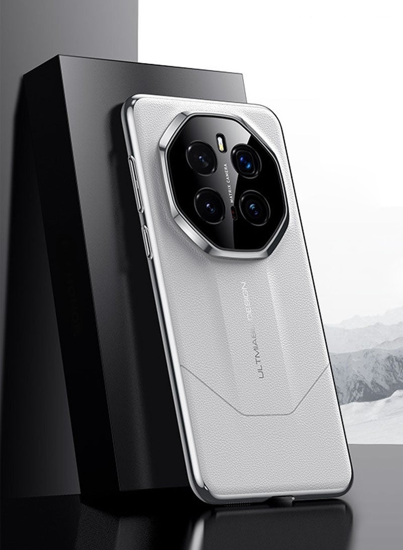 Case Compatible with Honor Magic 7 Pro Case, Electroplated PC Frame Camera Lens Protection Shockproof Protective Cover for Honor Magic7 Pro