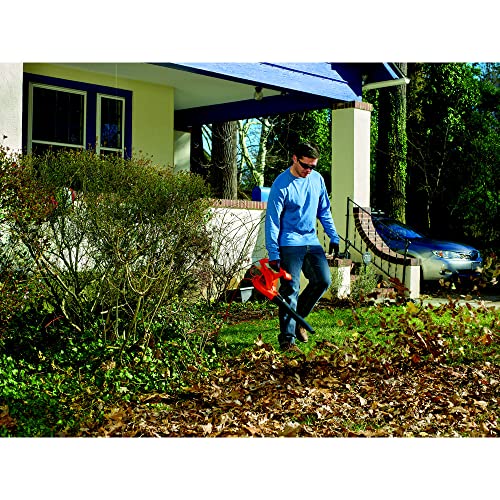 BLACK+DECKER Electric Leaf Blower, Handheld Blowers for Lawn Care, Lightweight, 180 MPH 180 CFM, 7-Amp, Corded (LB700) - Image 2