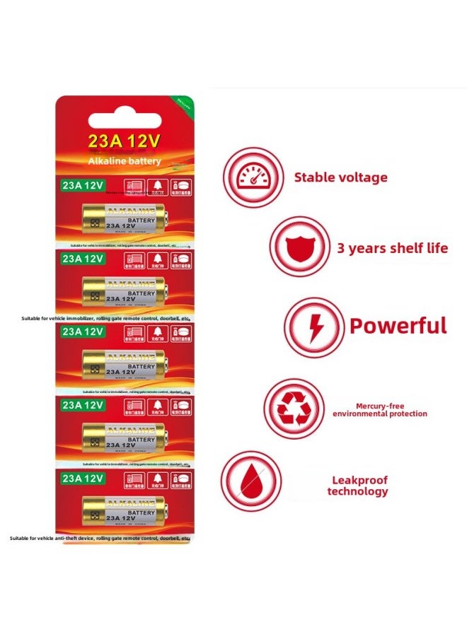 Generic - 23a12v Remote Control Battery 27A12V Electric Garage Road Rolling Shutter Door Infrared Anti-theft Flasher Doorbell Remote-Standard Capacity:23a 12v [15 Capsules] Comes With Multi-function Screwdriver - Image 1