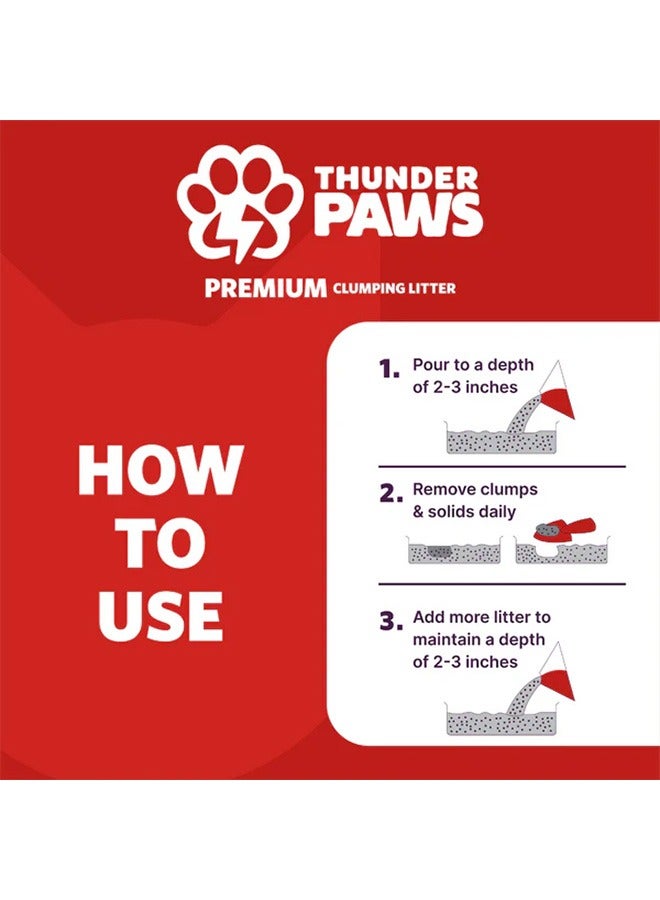 Thunder Paws Premium Clumping Cat Litter Lavender Scent - 5L - Image 4