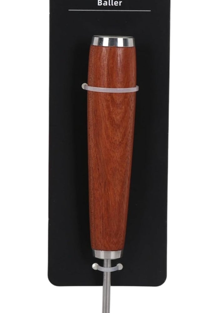 B&D BALLER Professional Wooden Meat Baller with Rosewood Handle and Stainless Steel Head - Image 3