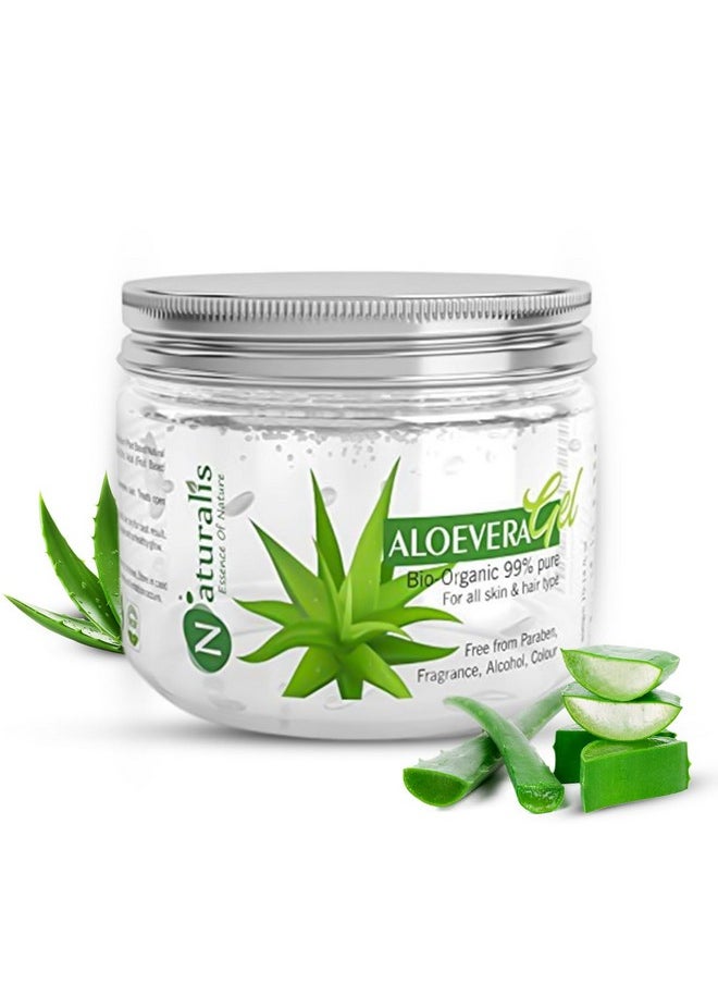 Naturalis Aloevera Gel For Face - Natural Aloe Vera Gel For Hydration, Nourishment, And Hair Care - Aloevera Gel For Skin & Hair That Soothes, 300G  - Image 1