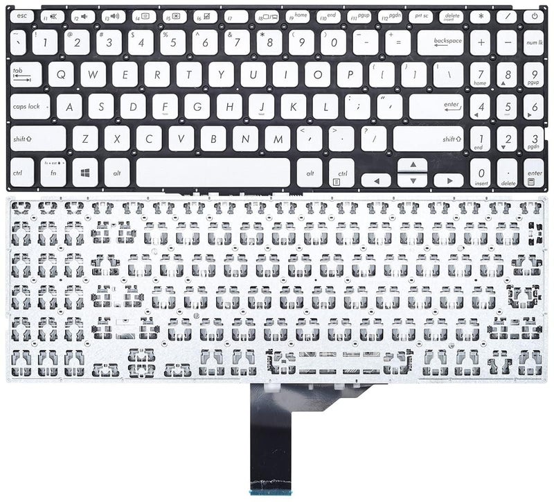 Wistar لوحة مفاتيح لابتوب أسوس فيفوبوك 15 F512 F512DA F512JA F512FA F512UA، سلسلة لابتوب فيفوبوك X512 X512FA X512DA X512UA تصميم فضي تخطيط أمريكي - Image 3