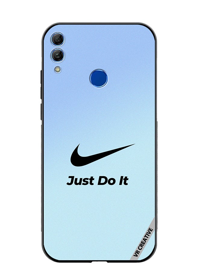 VR CREATIVE Protective Case Cover For Honor 10 Lite Nike Logo Blue Design Multicolour