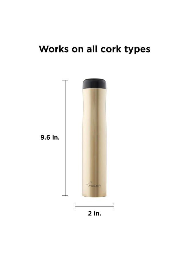 rabbit Automatic Electric Corkscrew - Hands-Free Wine Opener with Integrated Foil Cutter, Rechargeable Cordless Electric Bottle Opener for All Cork Types - Barware Essential & Kitchen Tools - Image 2
