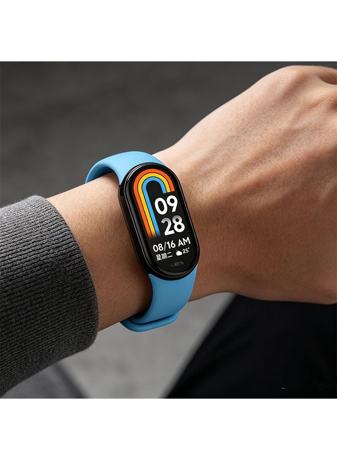 Happy D Xiaomi Mi Band 8/9/10 4-piece replacement strap set, soft silicone clip replacement band for Xiaomi Mi Band 8/9/10 (upgraded colors) - Image 5