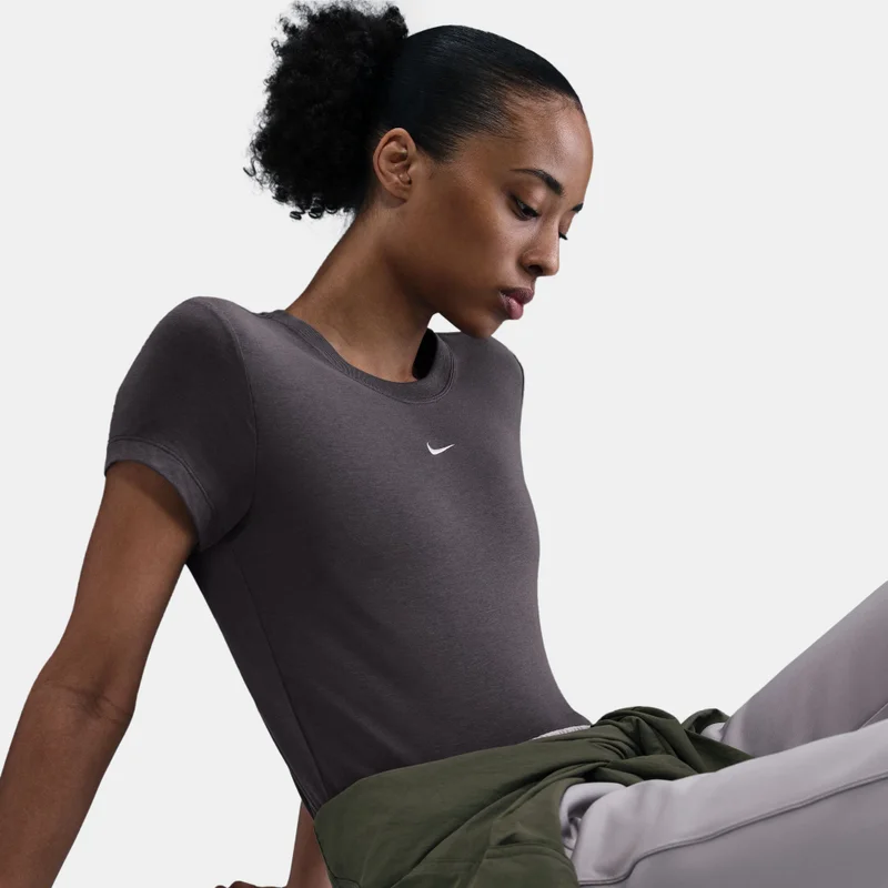 Nike Black Women's Sportswear Chill Knit T-Shirt for Women | Best Price UAE