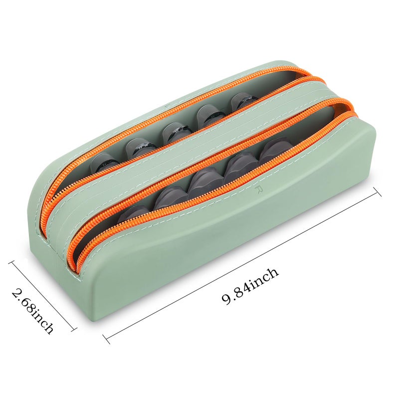 AITIME Portable Daily Contact Lens Organizer,Disposable Contact Lens Dispenser,Travel Color Contact Lens Storage Case Kit with Labeled R & L(Gery) - Image 3
