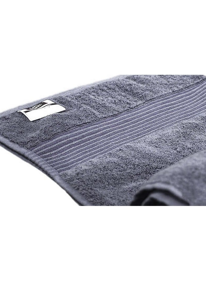 أيه زيد أم منشفة استحمام فاخرة قطن 100% قطعة واحدة (70 × 140 سم) – 550 جرام/م– امتصاص عالي وتجف بسرعة – مثالية للحمام – لون رمادي - Image 5