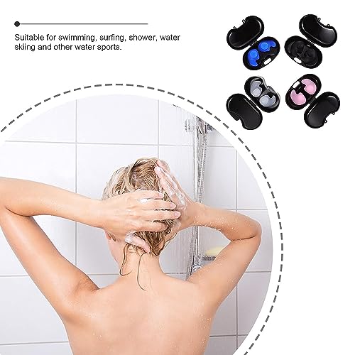 URBANMAC Professional Waterproof Silicone Swimming Earplugs for Adult Swimmers Children Diving Soft Ultra Comfy Ear Plug - Prevent Swimmer's Ear 4 Pair (Multicolored) - Image 5