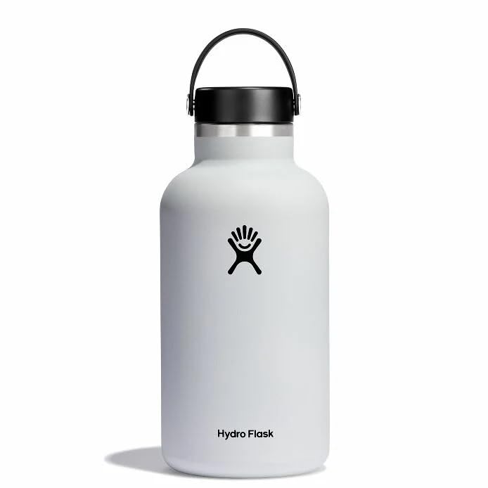 Hydro Flask  Bottle Wide Mouth With Flex Cap White 64 Ounce
