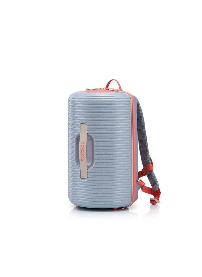 امريكان توريستر American Tourister Rollio U Backpack - Silver/Glitter/Salmon - 1 Year Global Warranty