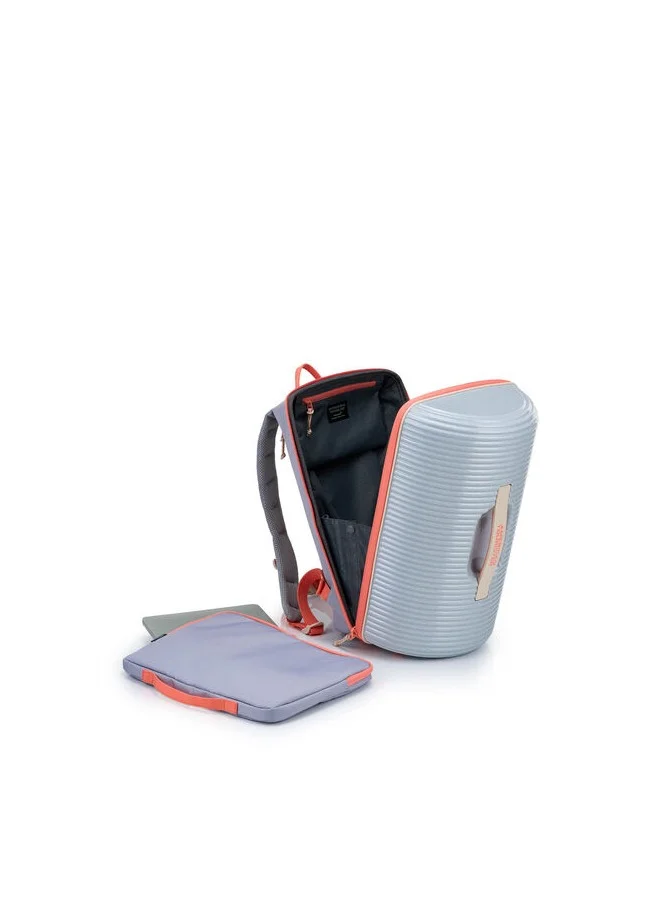AMERICAN TOURISTER American Tourister Rollio U Backpack - Silver/Glitter/Salmon - 1 Year Global Warranty