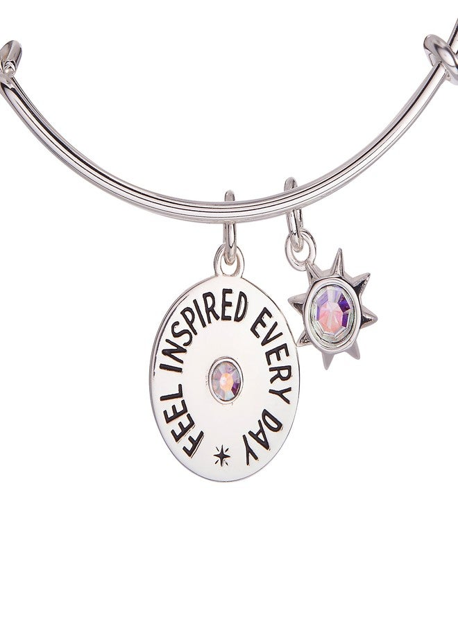 Alex and Ani 'Feel Inspired Every Day' Mantra Charm Bangle - Image 2