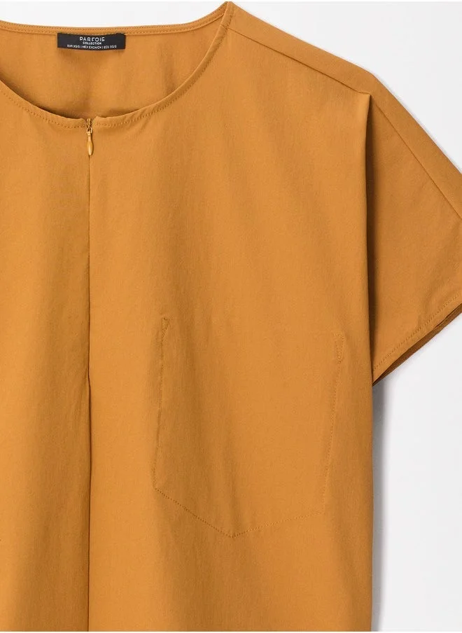 PARFOIS Top With Zip Closure