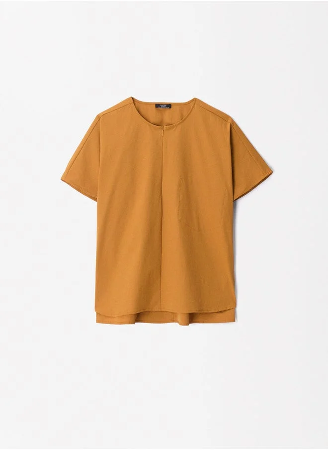 PARFOIS Top With Zip Closure