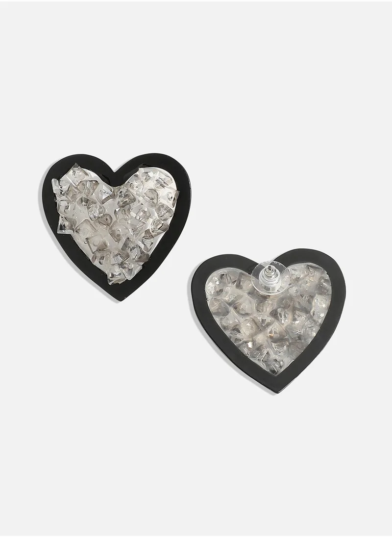 SOHI Heart Shaped Studs