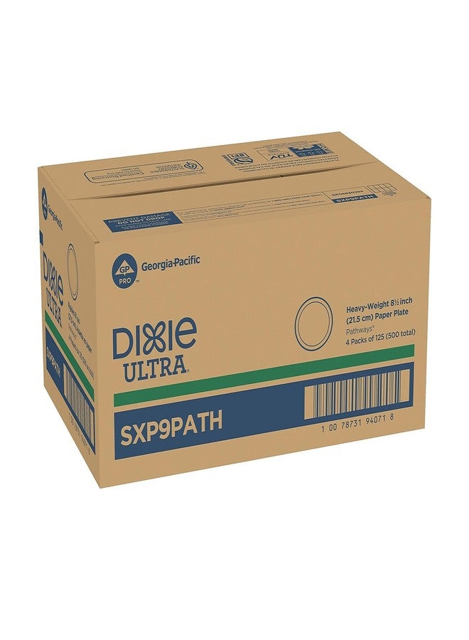 Dixie Ultra SXP9PATHPK Plates, Extra Heavy Weight, 8-1/2-Inch, 125/PK, Pathways/White - Image 2