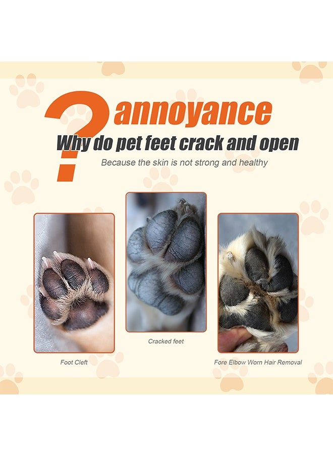YEGBONG Paw Balm - Dog Pet Paw Wax Moisturizer Paw Pad Lotion Protects And Heals Dry Cracked Damaged Paws Foot Pads For Cats Dogs, Repairs And Moisturizes Dry, Cracked And Damaged Paws 50g  - Image 3