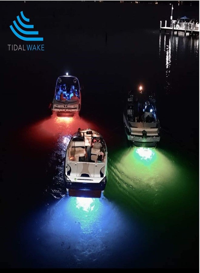 Tidal Wake IP68 Underwater 1/2in Standard Boat Drain Plug LED Light Built-in Driver & Overheat Protection 3 Yr/50,000hr Warranty, 316 Stainless Steel, 12-30v/27w,1800 lumen w/Storage Bag (Blue) - Image 3