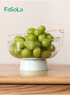 Fasola Dried Fruit Tray Fruit Snacks Fruit Basket Living Room Coffee Table Tall Candy Box Multifunctional Leaching Fruit Tray  - Image 2