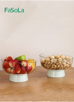 Fasola Dried Fruit Tray Fruit Snacks Fruit Basket Living Room Coffee Table Tall Candy Box Multifunctional Leaching Fruit Tray  - Image 5