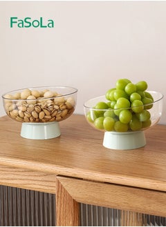 Fasola Dried Fruit Tray Fruit Snacks Fruit Basket Living Room Coffee Table Tall Candy Box Multifunctional Leaching Fruit Tray  - Image 3