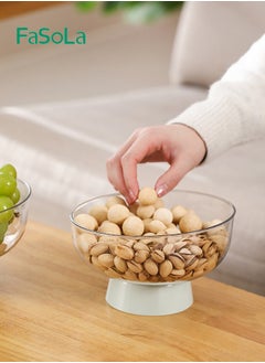 Fasola Dried Fruit Tray Fruit Snacks Fruit Basket Living Room Coffee Table Tall Candy Box Multifunctional Leaching Fruit Tray  - Image 4