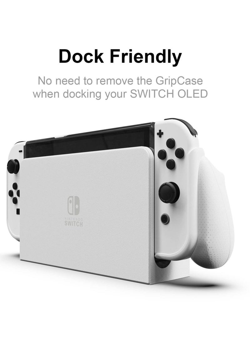 Generic - Grip Case Compatible with Nintendo Switch OLED Model, Comfortable & Ergonomic Grip Switch Accessories, with Replaceable Grips, with 5 Game Slots, for Nintendo Switch OLED - Image 1