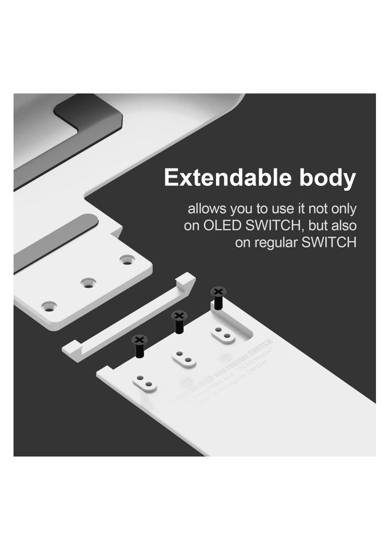 Generic - Grip Case Compatible with Nintendo Switch OLED Model, Comfortable & Ergonomic Grip Switch Accessories, with Replaceable Grips, with 5 Game Slots, for Nintendo Switch OLED - Image 1