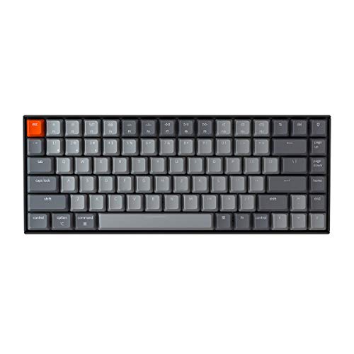 Keychron K2 75% Layout Bluetooth Wireless Mechanical Keyboard K Pro Brown Switch/White LED Backlit/USB C/Anti Ghosting/N-Key Rollover, 84 Keys Gaming Keyboard for Mac Windows-Version 2 - Image 1