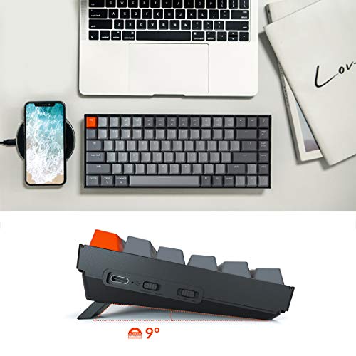 Keychron K2 75% Layout Bluetooth Wireless Mechanical Keyboard K Pro Brown Switch/White LED Backlit/USB C/Anti Ghosting/N-Key Rollover, 84 Keys Gaming Keyboard for Mac Windows-Version 2 - Image 3