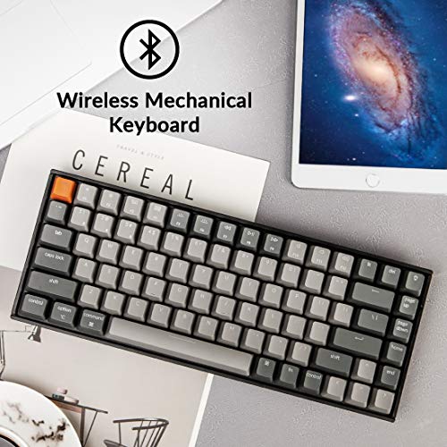 Keychron K2 75% Layout Bluetooth Wireless Mechanical Keyboard K Pro Brown Switch/White LED Backlit/USB C/Anti Ghosting/N-Key Rollover, 84 Keys Gaming Keyboard for Mac Windows-Version 2 - Image 4