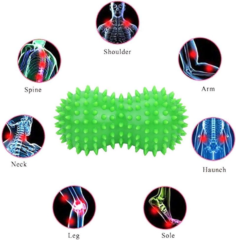 Focket Massage BallsPvc Peanut Massage Balls Foot Back ShoulderFoot MassagerPlantar Fasciitis All Over Body Deep Tissue Muscle Therapy For Strength ExerciseRelax 1 - Image 2