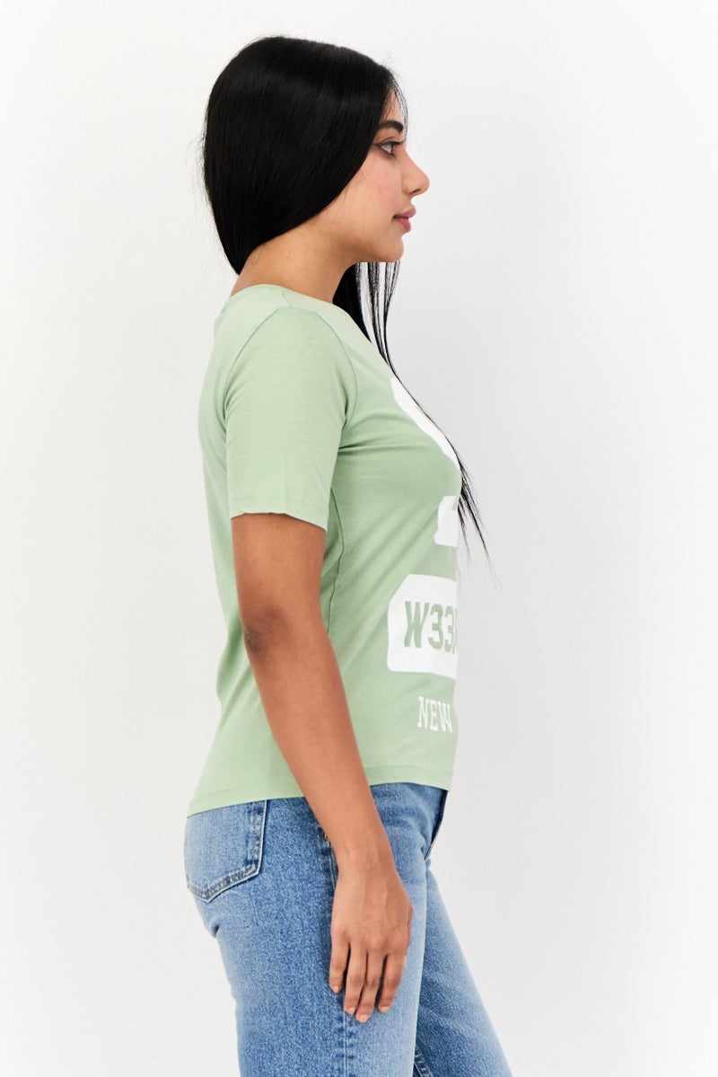 ONLY Women Round Neck Short Sleeve Graphic Print T-Shirt, Multicolor - Image 2