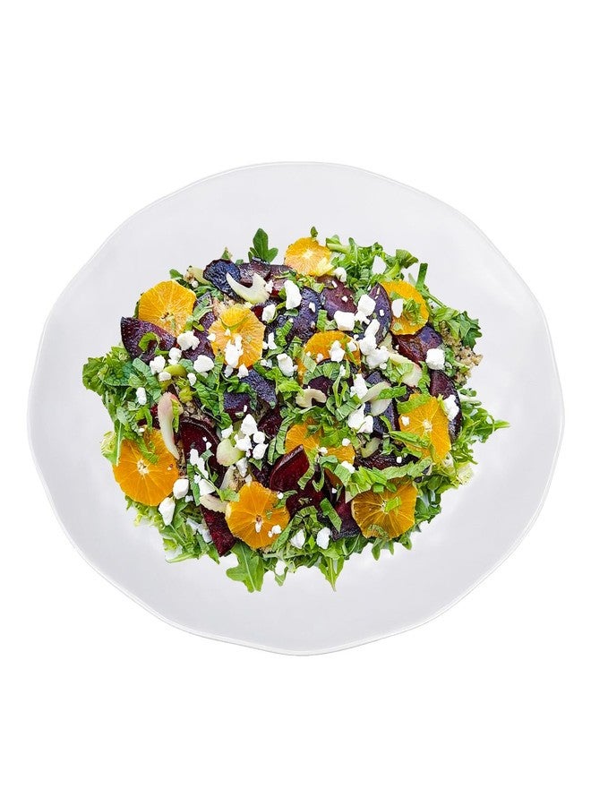 Yalin Oval Large Serving Platter, 16 Inch Melamine Serving Tray, Great for Restaurant, Steak, Salad and Everyday, Set of 2 White Dinner Plates - Image 5
