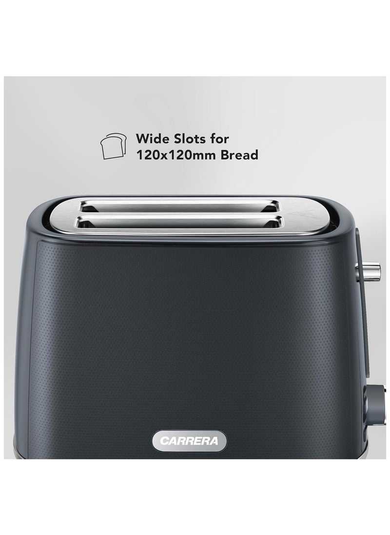 Carrera - Carrera 2-Slice Toaster CRR 563– 930W, Wide Slots for 120x120mm Bread, 7 Browning Settings, Reheat/Defrost/Stop Function, Removable Crumb Tray, Automatic Shut-Off - Image 1