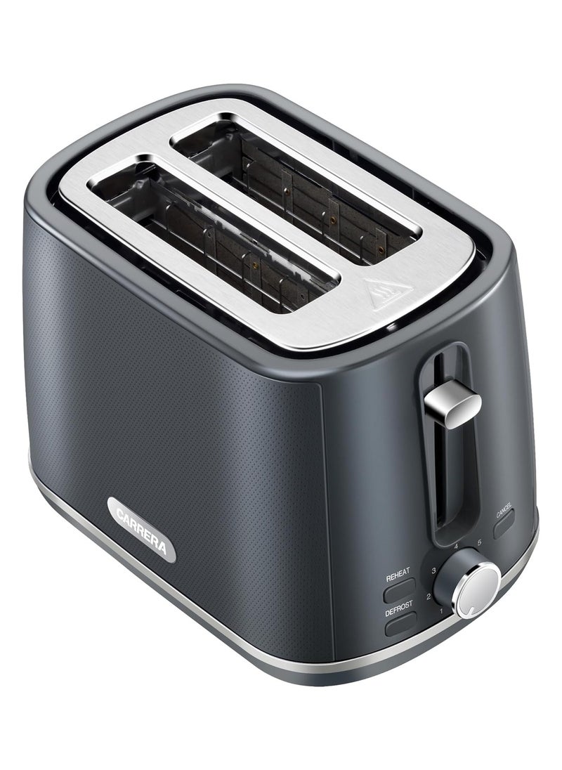 Carrera - Carrera 2-Slice Toaster CRR 563– 930W, Wide Slots for 120x120mm Bread, 7 Browning Settings, Reheat/Defrost/Stop Function, Removable Crumb Tray, Automatic Shut-Off - Image 1