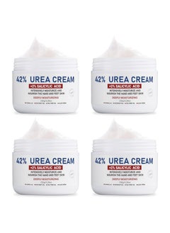 OUKEYA Urea Cream 42% plus Salicylic Acid 2% Net 5.29 Oz for Dry Cracked Feet, Heels, Knees, Elbows, Hands Repair Treatment. Moisturizes and Removes Corns, Calluses, Dead Skin, and Softens Toenails 