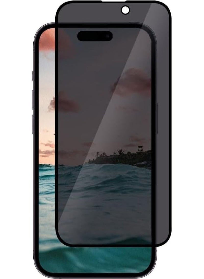 URBBKING iPhone 15 Privacy Screen Protector Anti-Spy Tempered Glass Film 9H Hardness Scratch Resistant Bubble Free Anti Spy Tempered Glass  - Image 1