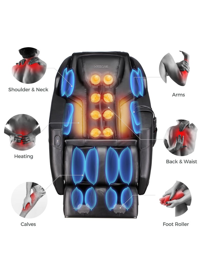 BOSSCARE Assembled Massage Chair and Recliners Full Body Black for Muscle Relaxation(41*23*32 in) - Image 2